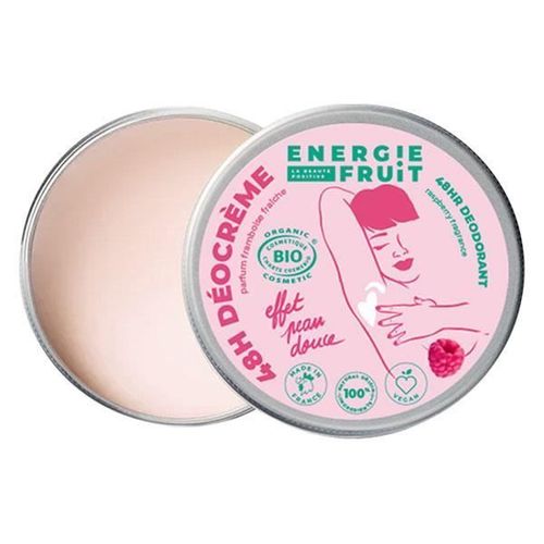 Energie Fruit Deocrème 48h Certifié Framboise Fraîche Bio Par Ecocert 45g 