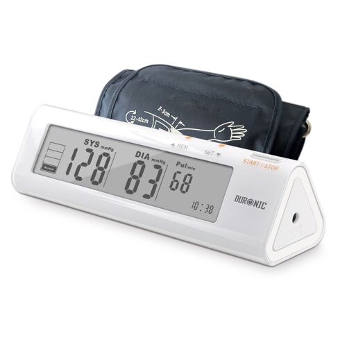 Duronic Bpm450 Tensiomètre Électronique Pour Bras - Brassard Ajustable 22-42 Cm - Mesure Automatique De La Tension Artérielle - Certifié Médicalement