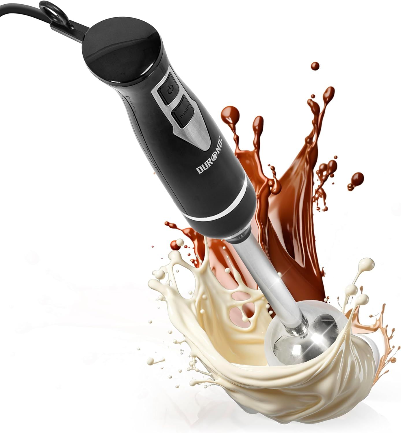 Mixeur à Main - SOLAC - Pro - 1200W - Acier Inoxydable - Verre Doseur 600 Ml Sans BPA - Electroménager