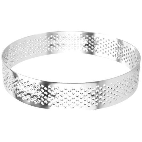 6 Pcs Mini Cercle À Tarte En Acier Inoxydable Moule À Tartelette Cercle Coupe-Tarte Cercle Résistant À La Chaleur Percompatible Avec Moules À Mousse De Gâteau