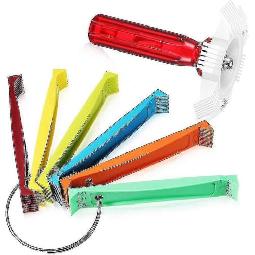 2pcs Différent Fin Peign Condenseur Fin Radiateur Réparation Clean Tool Set