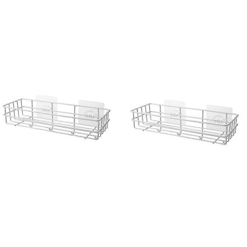2 Pcs Toilette Rack Mural En Fer Forgé Salle De Bain Rack Porte-Serviettes Gratuit Punch Gel Douche Stockage R