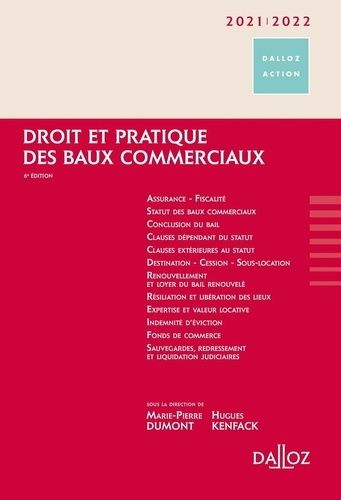 Droit Et Pratique Des Baux Commerciaux - Edition 2021-2022