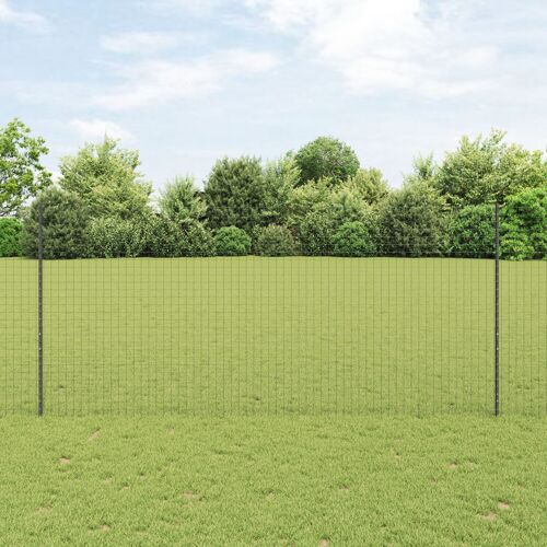 Vidaxl Poteaux De Clôture 44 Pcs U-Channel Gris 180 Cm Acier
