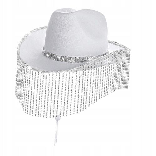Chapeau De Cowboy Style Western Pour Homme, Chapeau De Soleil Tendance Unisexe, Léger, Été, Blanc