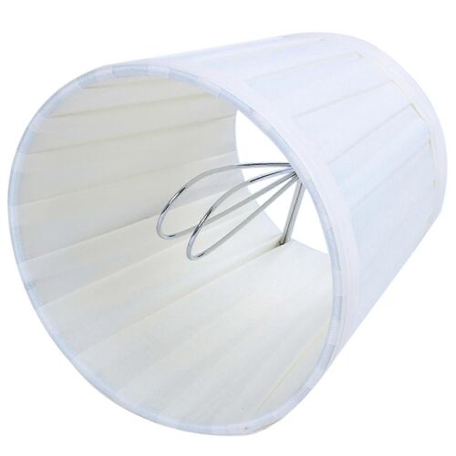 Tissu lustre abat-jour support clip sur applique à côté de la lampe de lit lampe suspendue lumière, jaune clair