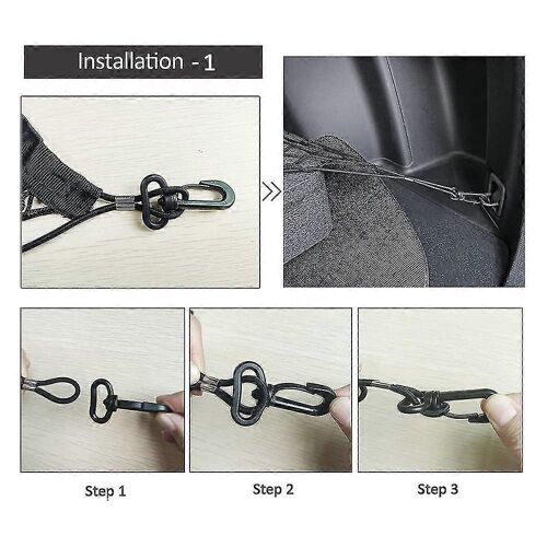 Filet De Chargement Arrière, 35-48 Pouces Enveloppe Style Cargo Trunk Net Storage Organizer Elastic Réglable Pour