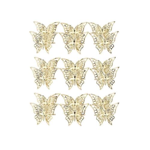 Golden Butterfly Serviette Ring Serviette Boucle de table Restaurant Serviette Ring Plating Serviette Boucle table d'hôtel
