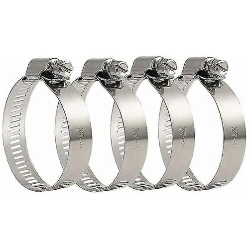 4 pices collier de serrage tuyau, collier de serrage tuyau réglable 27-51 mm , 304 collier de serrage inox, collier serrage mtallique, compatible avec