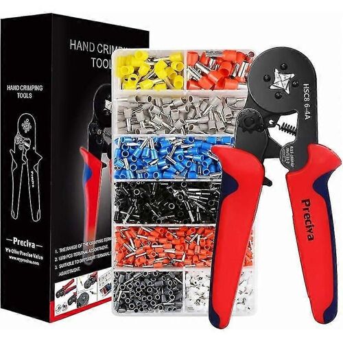 Pince Sertir Avec 1200 Cosses Isoles Sertir De 0.25mm 10mm. Pince Lectricien, Outils, Bornes Lectriques (pince Sertir+1200 Cosses)