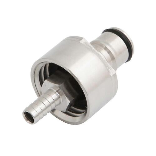 Bouchon de carbonatation en acier inoxydable Remplissage de bouteille à contre-pression avec bière gazeuse de carbonate de couplage de co2 Barb de 5/16 po