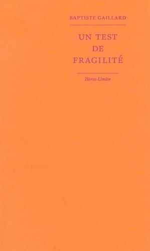 Un Test De Fragilité