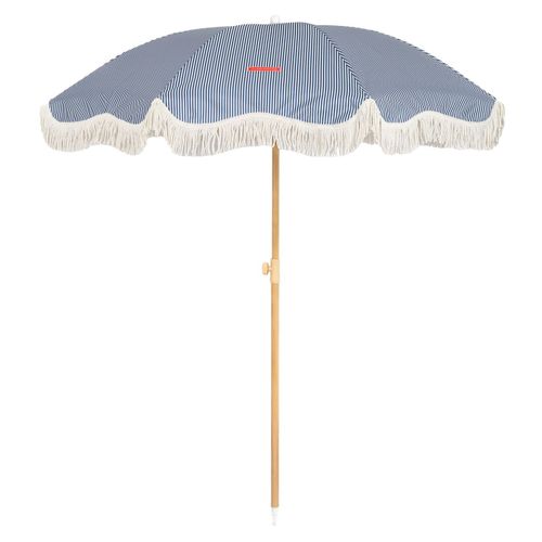 Flamingueo Grand Parasol - Parasol De Jardin Exterieur, Parasol Inclinable, Parasol Anti Uv Upf 50+, Parasol À Frange, Parasol Balcon (210 X 170 Cm)