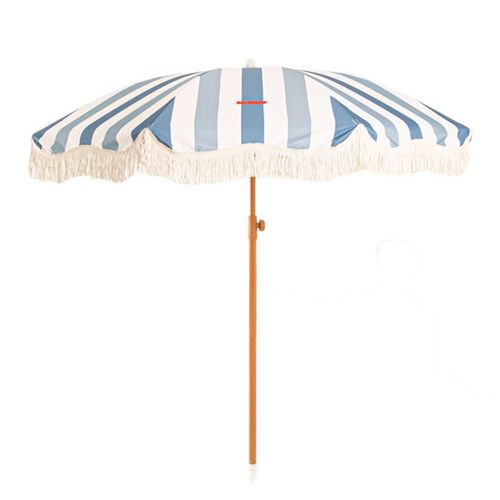 Flamingueo Grand Parasol - Parasol De Jardin Exterieur, Parasol Inclinable, Parasol Anti Uv Upf 50+, Parasol À Frange, Parasol Balcon (210 X 170 Cm)