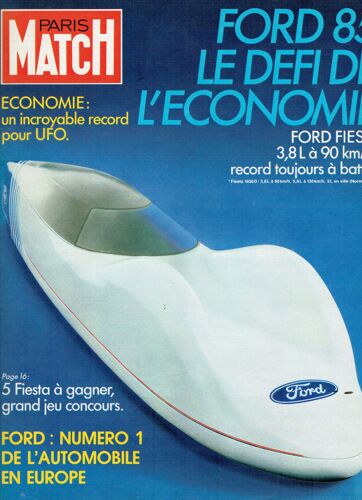 Catalogue 1985 Ford Défi De L'economie Paris Match : Fiesta - Escort - Orion -Sierra -Transit - Rs 200