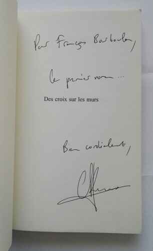Christophe Rioux Des Croix Sur Les Murs Avec Un Envoi Autographe Signé 2005 Flammarion