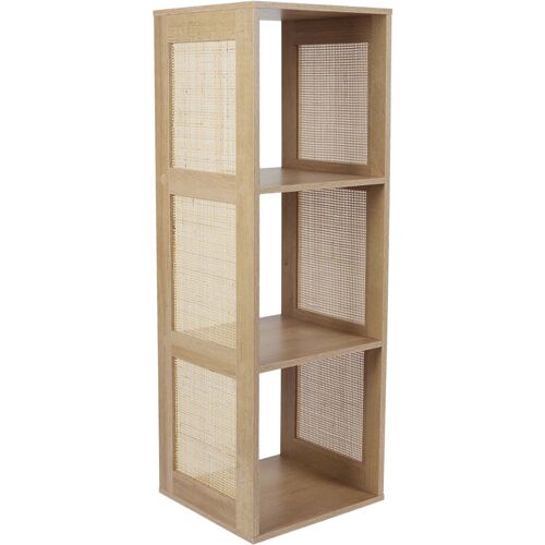 Rangement Modulable Cannage Et Bois Bali 3 Cases