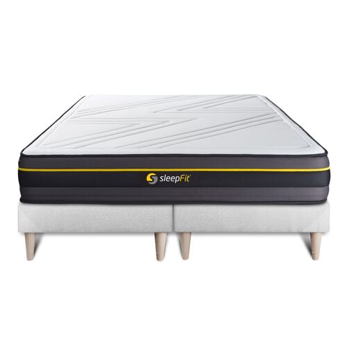 Ensemble double sommier + matelas ACTIVE a memoire de forme 160x200