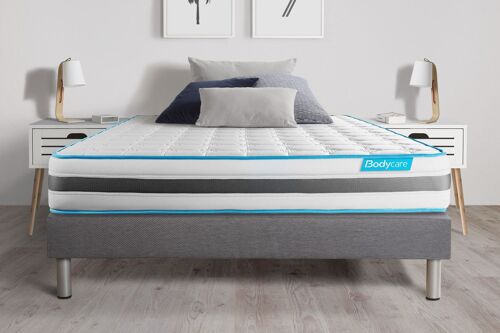 Ensemble BODYZONE 160x200 Ressorts ensaches 3 zones Ultra epaisseur