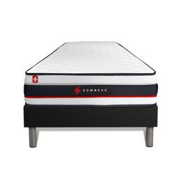 Ensemble 90x190 matelas FORM + sommier kit noir