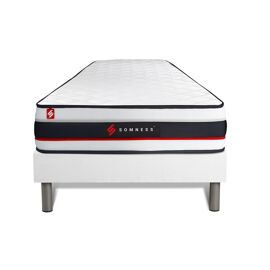 Ensemble 90x200 matelas FORM + sommier kit blanc