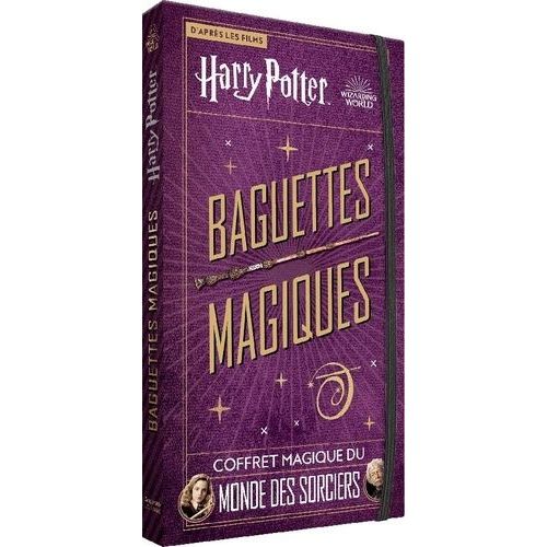 Harry Potter Baguettes Magiques - Coffret Magique Du Monde Des Sorciers Avec Des Fac-Similés À Collectionner, Des Collector Spécial Baguettes Magiques, Des Secrets De Tournage Inédits
