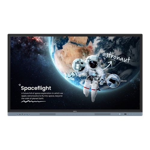 BenQ Board Master RM6504 - Classe de diagonale 65" RM04 Series écran LCD rétro-éclairé par LED - éducation - avec tableau blanc interactif intégré, écran tactile (multitouch) - 4K UHD (2160p)...
