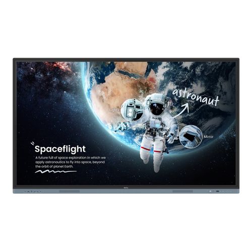 BenQ Board Master RM8604 - Classe de diagonale 86" RM04 Series écran LCD rétro-éclairé par LED - éducation - avec tableau blanc interactif intégré, écran tactile (multitouch) - 4K UHD (2160p)...