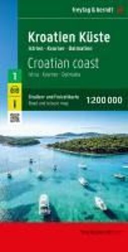 Freytag & Berndt Straßenkarte Kroatien Küste 1:200.000