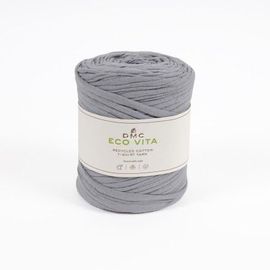 Explorez L'éco-Friendly Style Avec Le Coton Recyclé Eco Vita T-Shirt Yarn - Dmc Gris