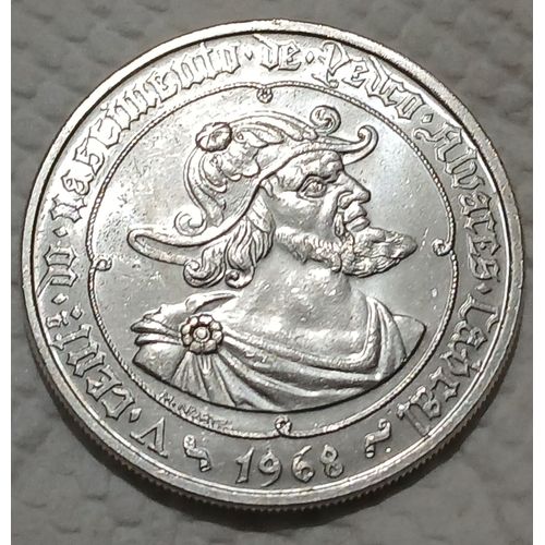 50 Escudos 1968 Argent 650¿ Pedro Alvares Cabral Portugal / Silver