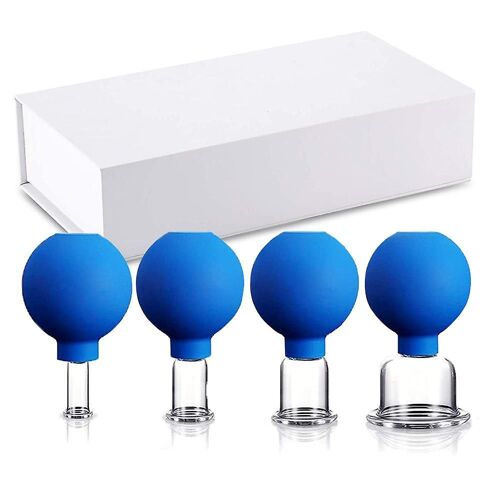 Ensemble De Ventouses En Silicone De Haute Qualité Avec Boules D'aspiration - 4 Tailles Pour Une Thérapie Efficace Et Une Peau Éclatante
