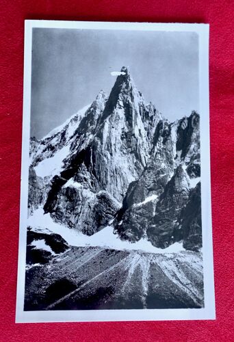 Ancienne Carte Postale Aiguille Du Dru. Chamonix. Noir Et Blanc