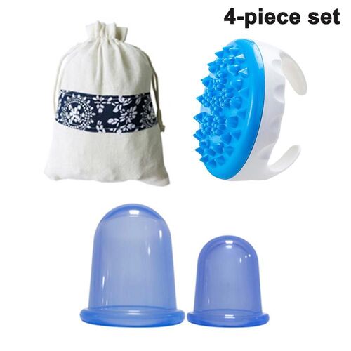 Ensemble De Ventouses De Massage En Silicone Bran - Ventouses Anti-Cellulite Pour Massage Corporel Et Soins De La Peau
