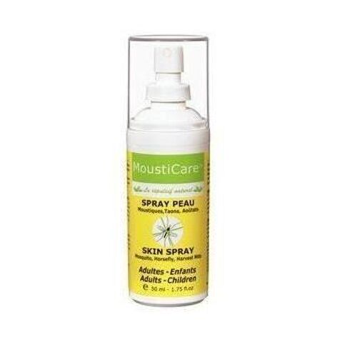 Mousticare Spray Peau Zones Tempérées 50ml