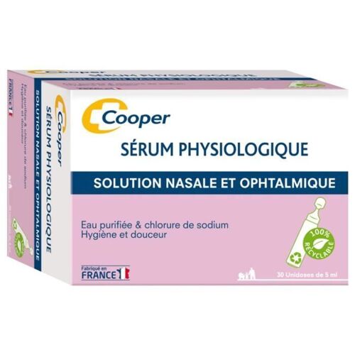Cooper Sérum Physiologique 30 Unidoses
