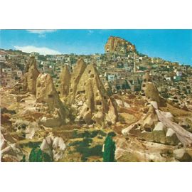 Turquie, Belle Carte Postale Ancienne, Vue Du Village De "Uç Hisar", Carte Neuve Dans Son Jus - Un Peu D'oxydation, Tbe.