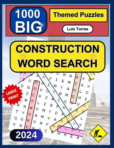 Construction Word Search: Puzzle Book Word Search For Adults Seniors & Teens Large Print