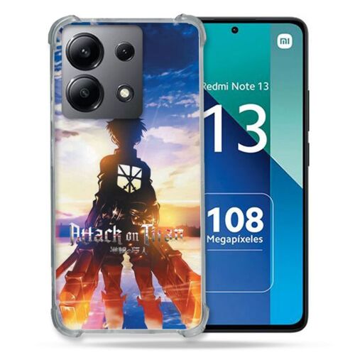Coque Renforcée Pour Xiaomi Redmi Note 13 4g Manga Attaque Titans Soleil
