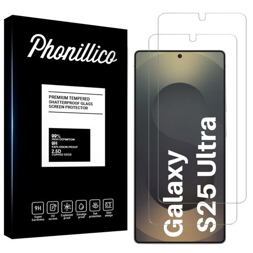 Verre Trempé pour Samsung Galaxy S25 ULTRA [Pack 2] Film Vitre Protection Ecran Phonillico®