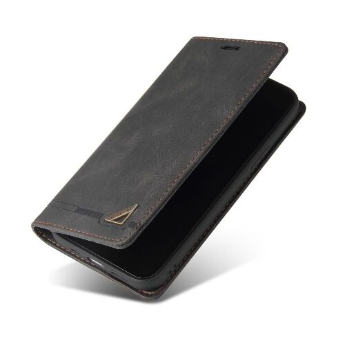 Étui Pour Xiaomi Redmi 8a Cuir Premium Cuir Premium Bicelle Deux Fentes Pour Cartes - Noir