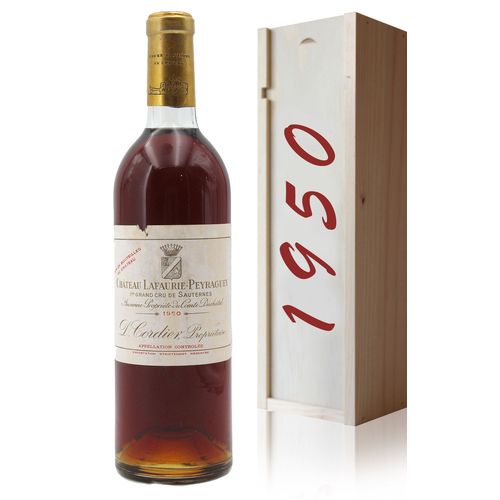 Coffret Château Lafaurie-Peyraguey 1950 - 75cl Aoc Sauternes