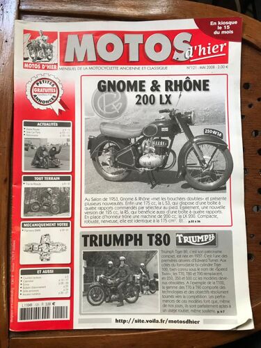 Motos D’Hier 121 Gnome Rhône 200lx Triumph T80