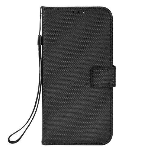 Étui Pour Iphone 13 Pro Nax Titulaire De La Carte Bicelle Couverture Portefeuille Magnétique - Noir