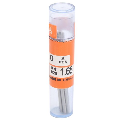 10 Pcs Twist Drill Tige Droite Bijoux Perles Perles Poinçonnage Matériel Outils 1.65mm