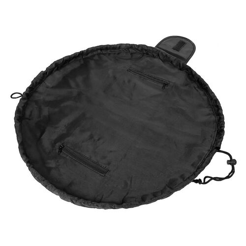 Organisateur de sac de rangement de voyage cosmétique à cordon polyvalent pour trousse de toilette de maquillage (noir)