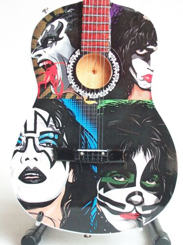 Guitare Miniature De Style Acoustique Déco Kiss