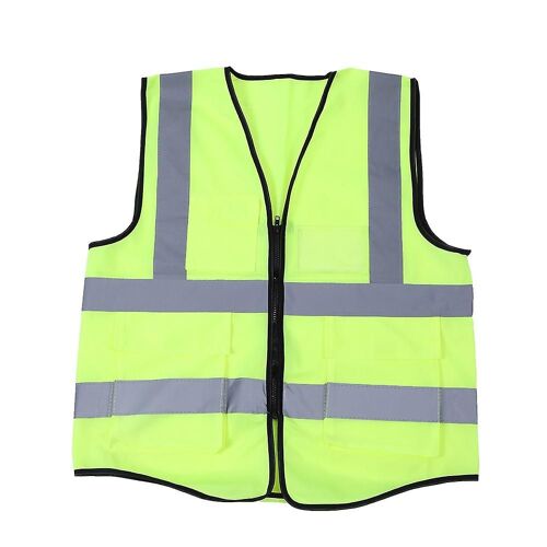Gilet réfléchissant multicolore gilet de sécurité (vert fluorescent)