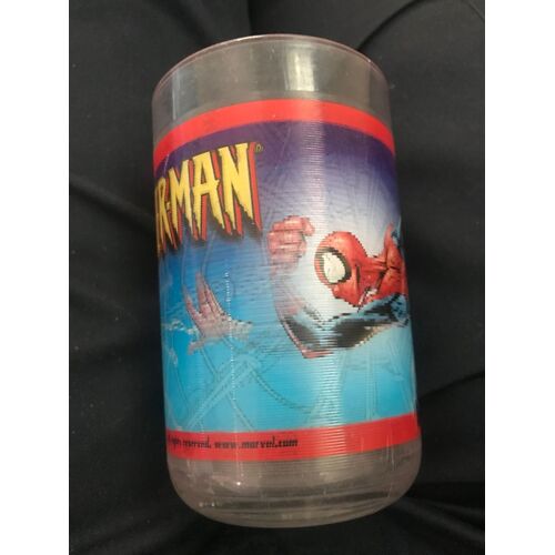 Verre Plastique Lenticulaire 3d Spider Man - Spiderman - Marvel - Zak Designs - 2004 - 11x7 Cm