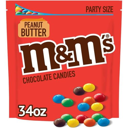 M&M's Party Size Peanut Butter Chocolate Candies - 34oz